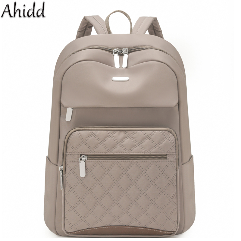 Women Bags With Laptop Compartment - แฟชั่นลายสก๊อตกระเป๋าเป้สะพายหลังผู้หญิงกันน้ำไนลอนกระเป๋าเป้สะพายหลังความจุขนาดใหญ่กระเป๋านักเรียนกระเป๋าแล็ปท็อปน้ำหนักเบากระเป๋าเดินทาง