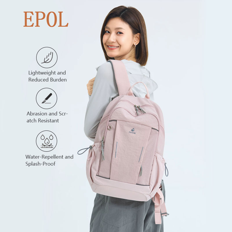 Women Bags With Laptop Compartment - EPOL ผู้หญิงกระเป๋าเป้สะพายหลังผ้าใบ 2026 เทรนด์น้ำหนักเบากระเป๋าแล็ปท็อปแฟชั่นการเดินทางแบบสบายๆกีฬาวิทยาลัยกระเป๋าโรงเรียน 3073-01 3073-13
