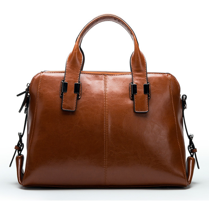 Doctor Bag Leather - ผู้หญิงกระเป๋าหนังผู้หญิง Totes กระเป๋า Messenger ธรรมชาติหนังสุภาพสตรีกระเป๋าถือหรูคุณภาพสูง Designer