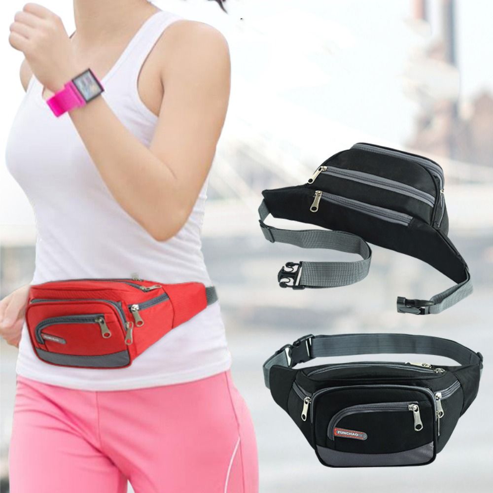 Women'S Bum Bags - กระเป๋าคาดเอวผู้หญิงหลายชั้นลำลอง, กระเป๋าคาดเอวกระเป๋าคาดหน้าอกสะโพกกันน้ำทนทานต่อการสึกหรอ