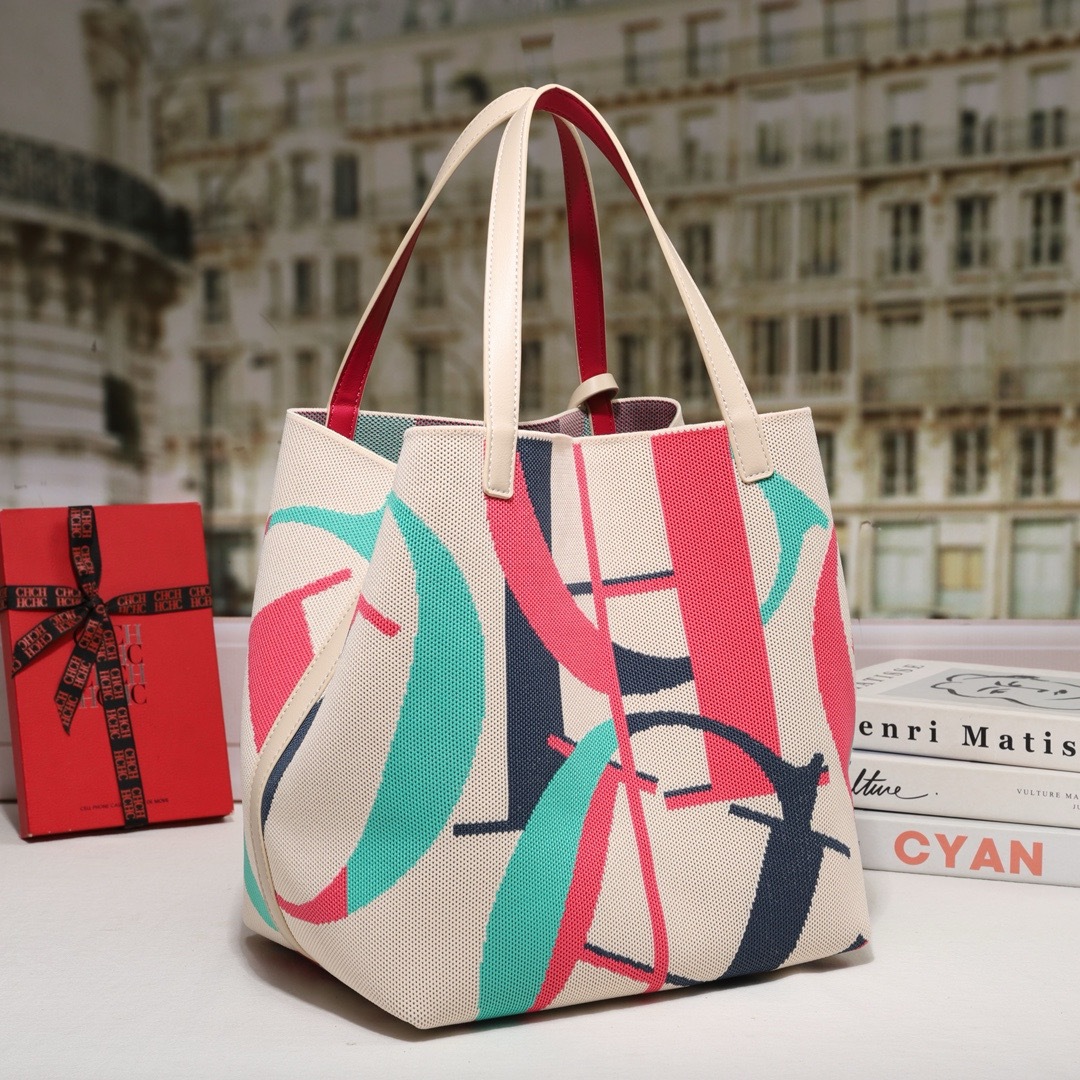 กระเป๋าโท้ทพิมพ์ลายแฟชั่น CH ส - Women Bags With Laptop Compartment บทวิจารณ์และราคา