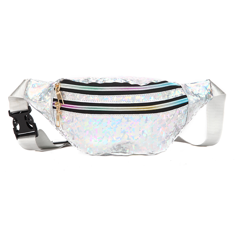 1PC ใหม่ Holographic Fanny แพ็ - Women'S Bum Bags บทวิจารณ์และราคา