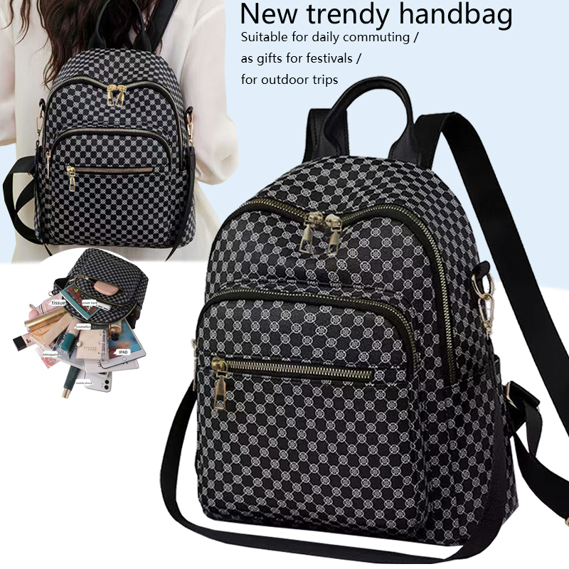 กระเป๋าเป้สะพายหลัง PU ลายเรขา - Women'S Bags Going Out บทวิจารณ์และราคา