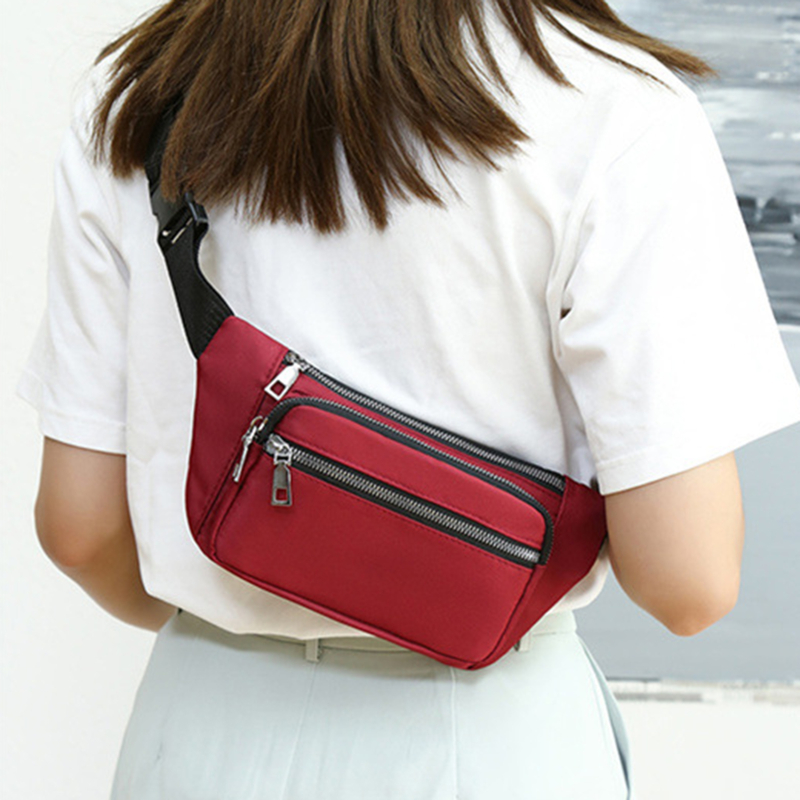 กระเป๋าคาดเอวผ้า Oxford แบบมีซ - Women'S Bum Bags บทวิจารณ์และราคา