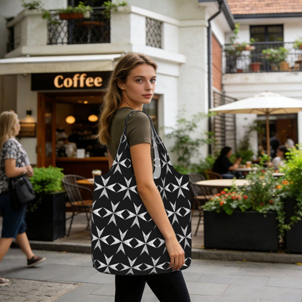 กระเป๋าผ้าแคนวาสลายกางเขนมัลต้ - Women Bags Malta บทวิจารณ์และราคา