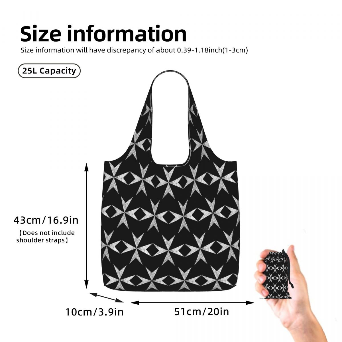 กระเป๋าผ้าแคนวาสลายกางเขนมัลต้ - Women Bags Malta บทวิจารณ์และราคา