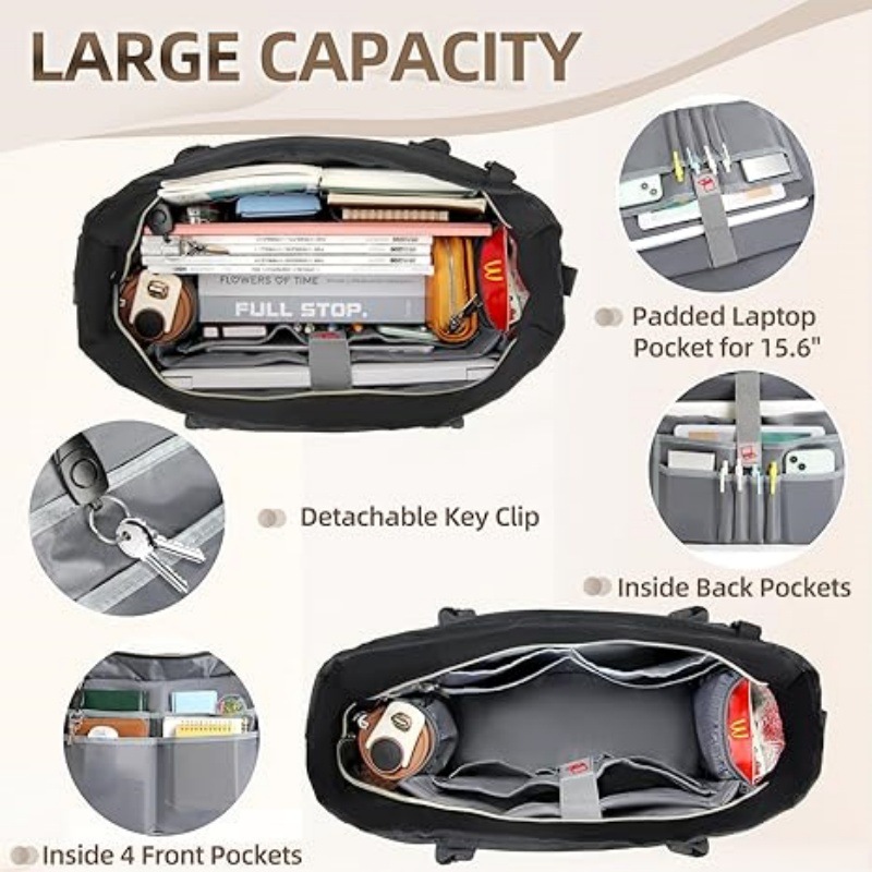 กระเป๋าทำงานความจุขนาดใหญ่สำหร - Women Bags With Laptop Compartment บทวิจารณ์และราคา