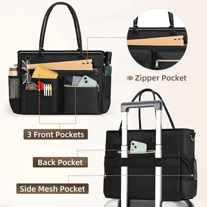 กระเป๋าทำงานความจุขนาดใหญ่สำหร - Women Bags With Laptop Compartment บทวิจารณ์และราคา