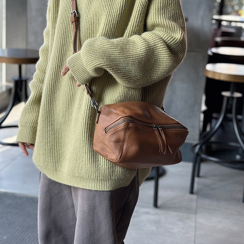 2026 ใหม่กระเป๋าสะพายข้างผู้หญ - Doctor Bag Leather บทวิจารณ์และราคา