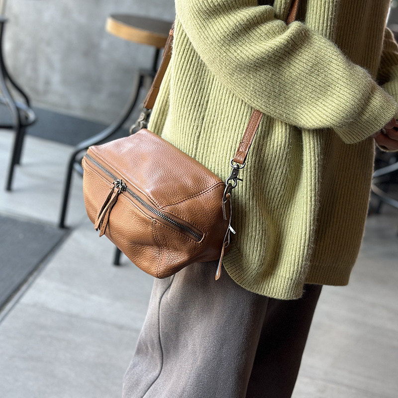 2026 ใหม่กระเป๋าสะพายข้างผู้หญ - Doctor Bag Leather บทวิจารณ์และราคา