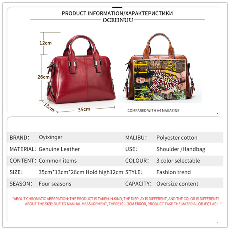 ผู้หญิงกระเป๋าหนังผู้หญิง Tote - Doctor Bag Leather บทวิจารณ์และราคา