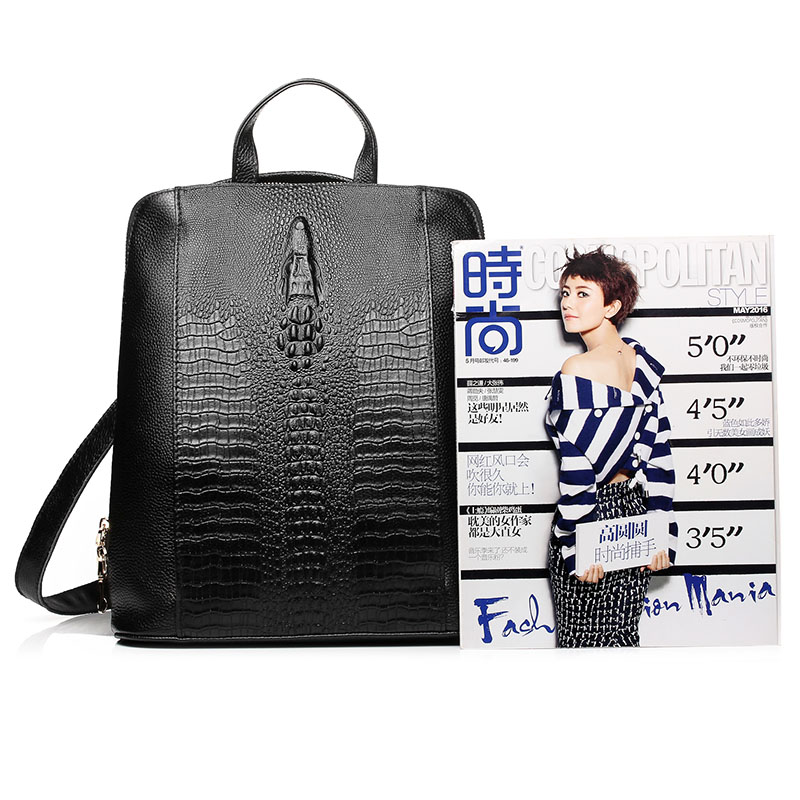 กระเป๋าเป้สะพายหลังหนังจระเข้ส - Women Bags With Laptop Compartment บทวิจารณ์และราคา